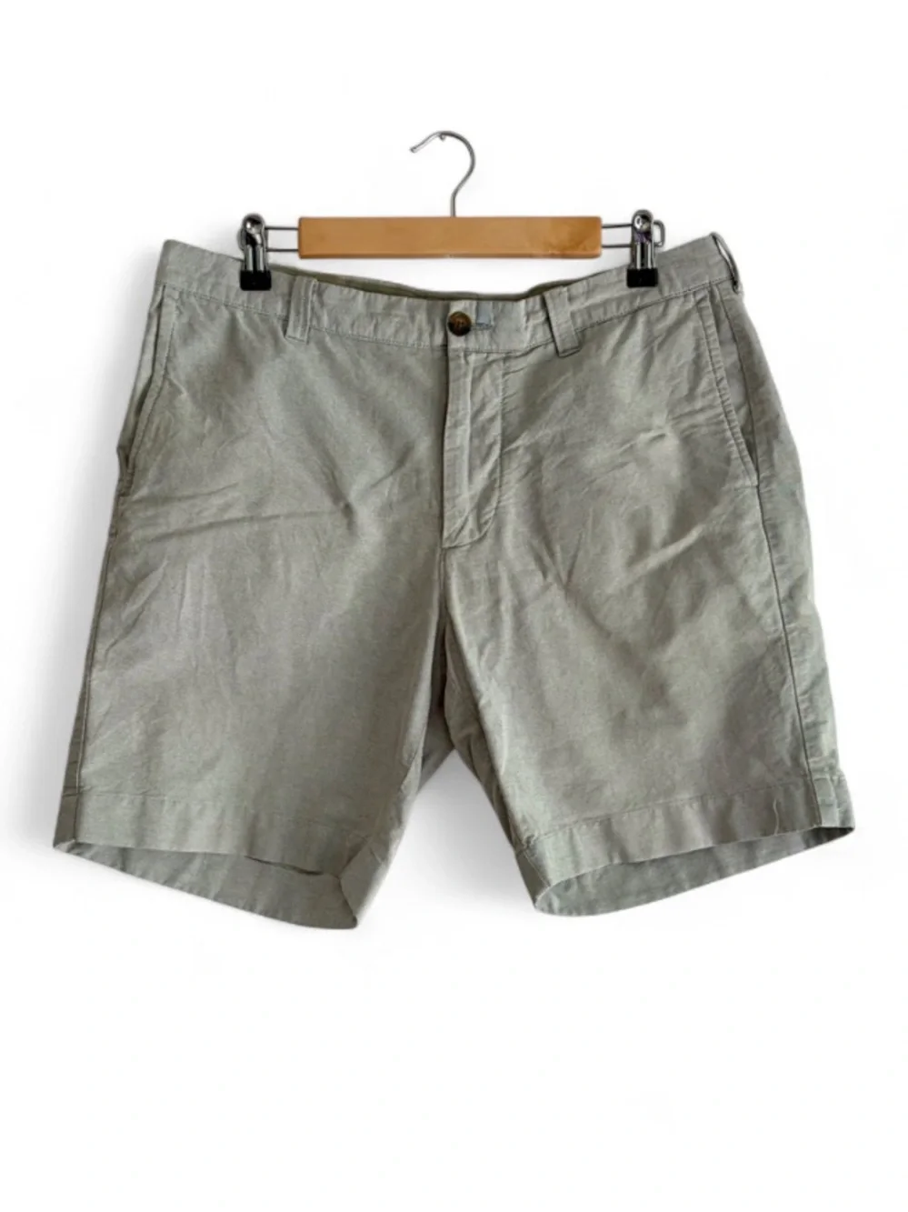 J. Crew Men's Gramercy 100% Cotton Beige Shorts Size 33